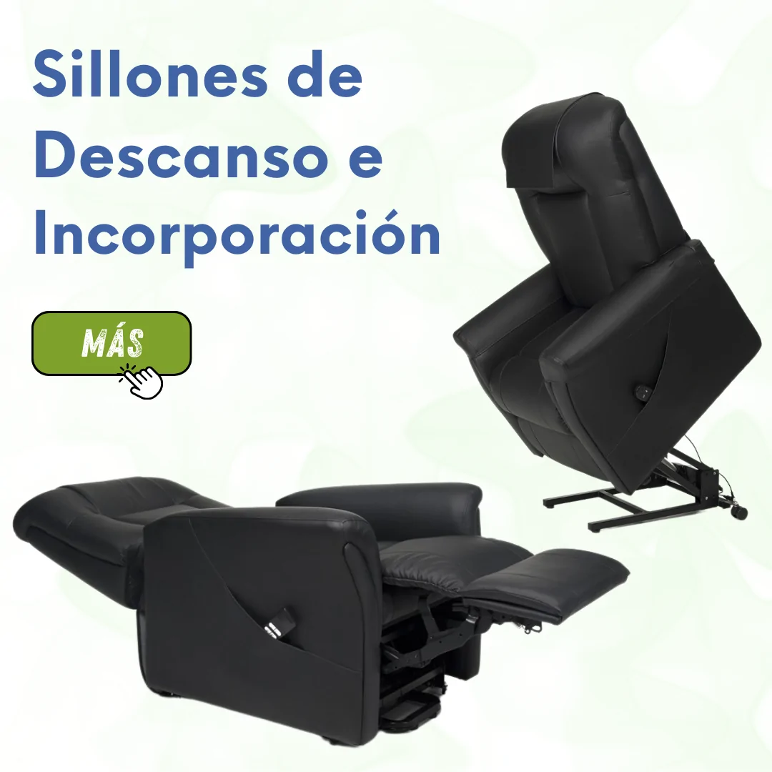 Sillones relax para descanso e incorporaci&oacute;n de personas con movilidad reducida